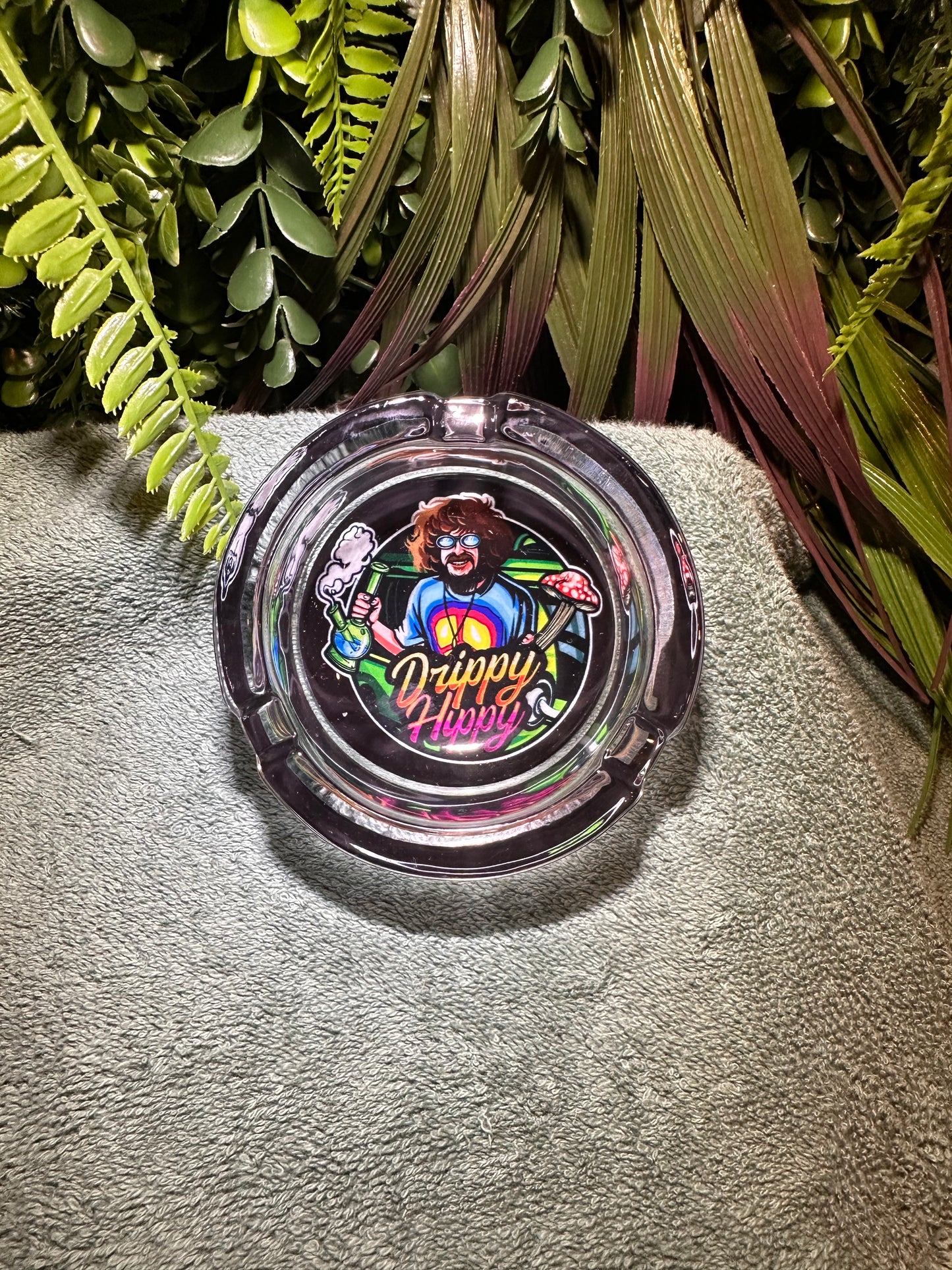 Drippy Hippy Glass Ashtray
