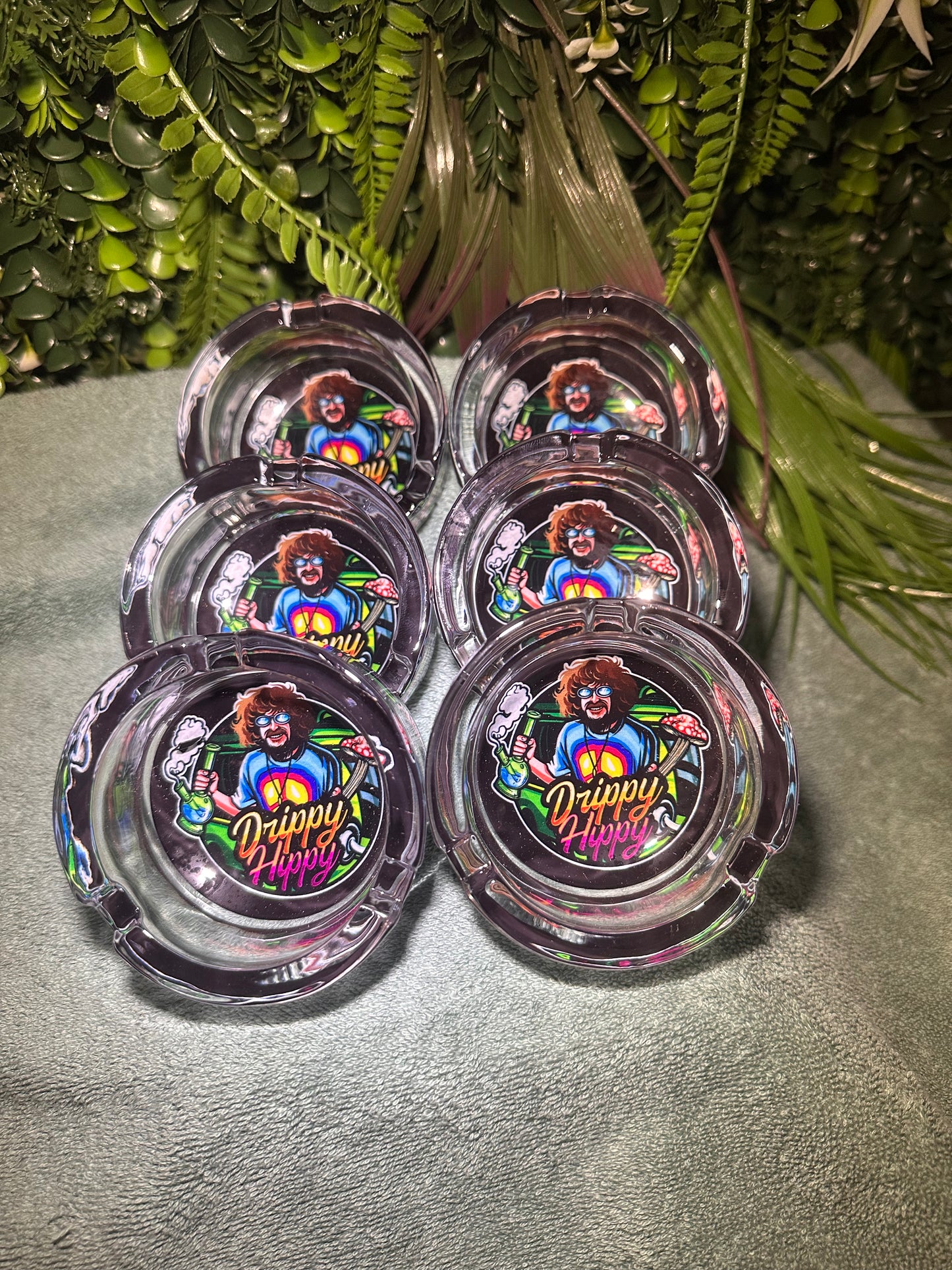 Drippy Hippy Glass Ashtray