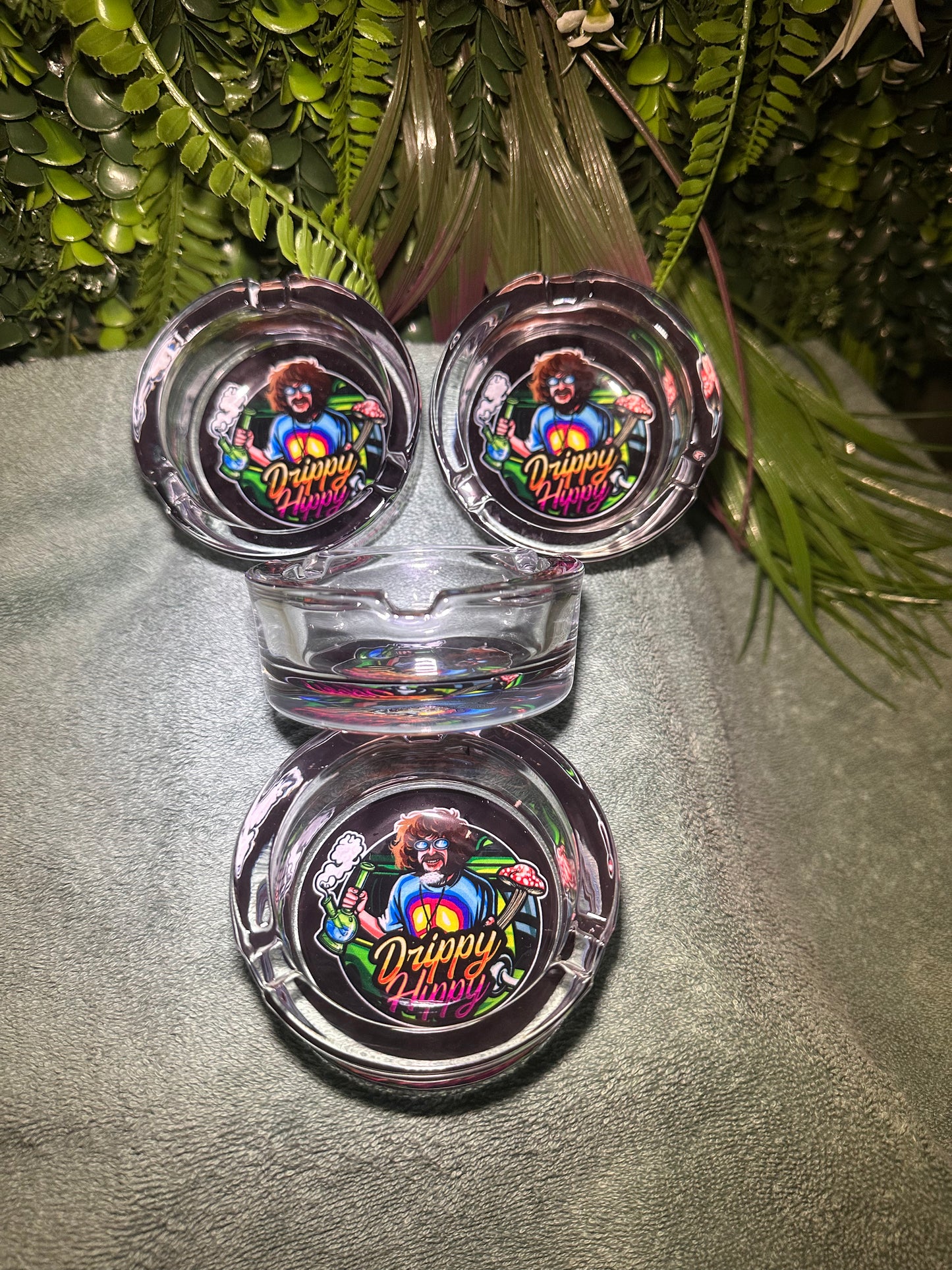 Drippy Hippy Glass Ashtray