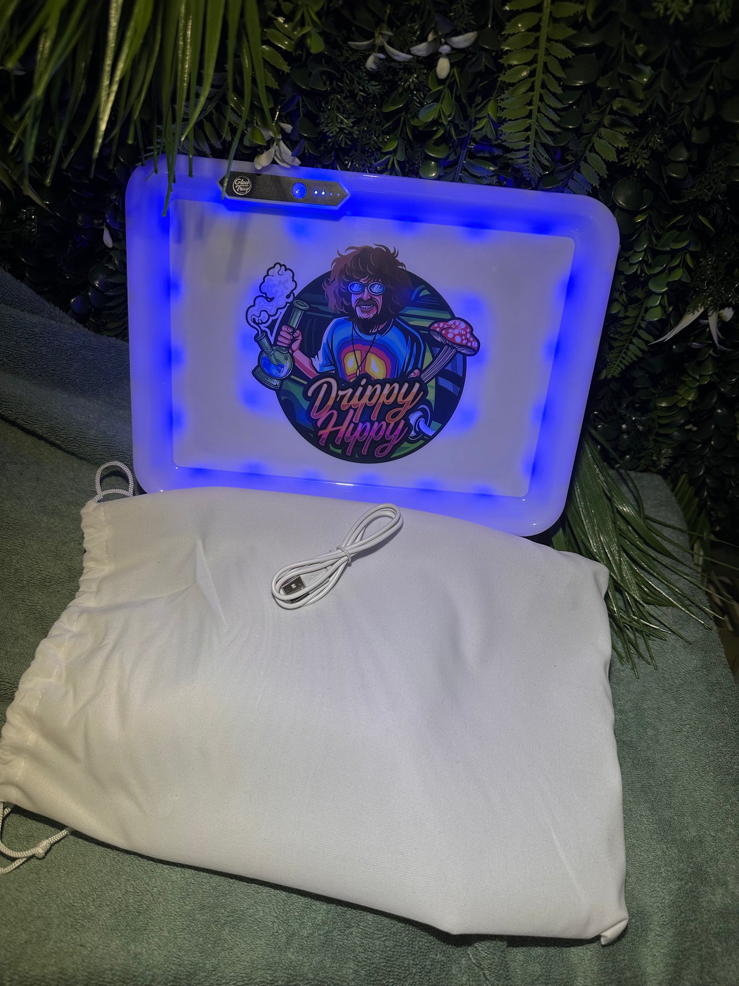Drippy Hippy LED Rolling Tray
