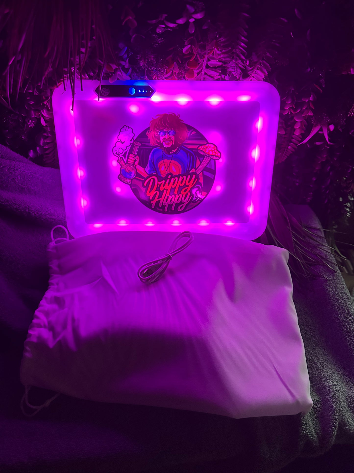 Drippy Hippy LED Rolling Tray