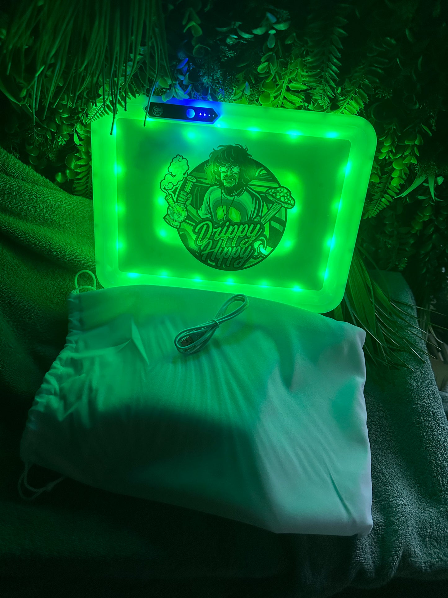 Drippy Hippy LED Rolling Tray